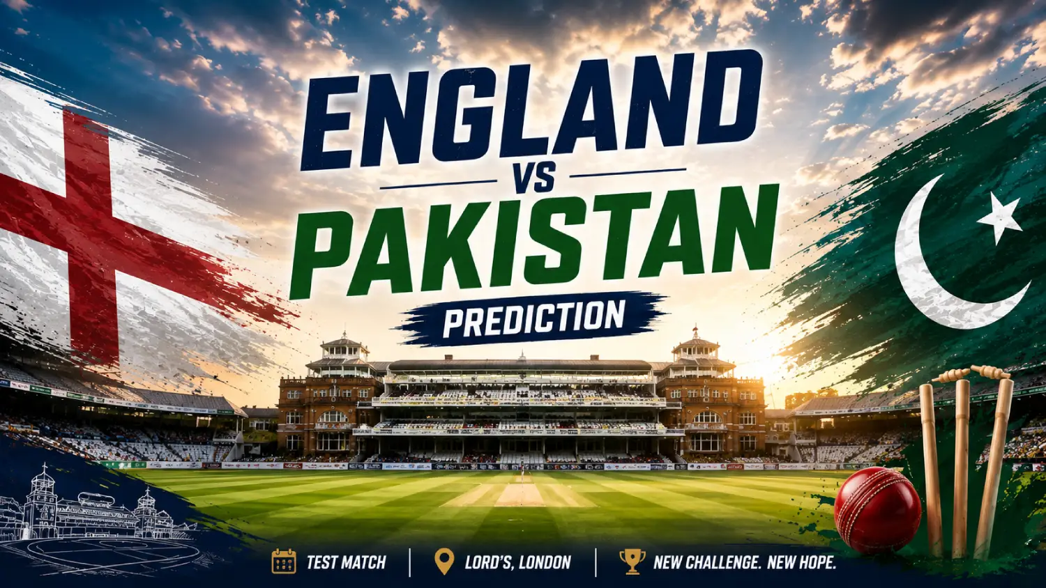 England Pakistan Test Prediction 2026: 2nd Test at Lord’s