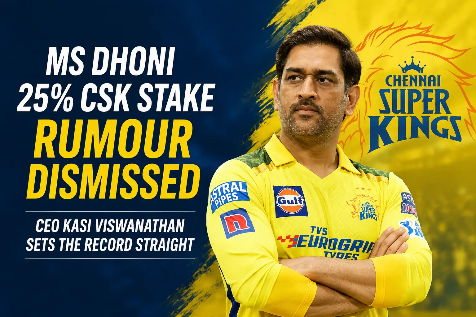 ms dhoni csk franchise stake news
