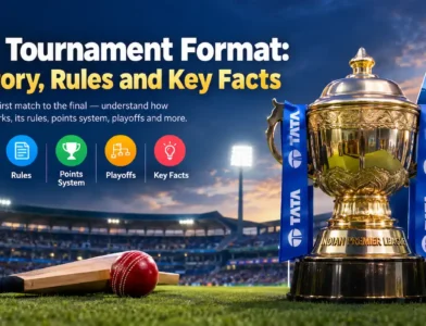 IPL tournament format featuring history, rules, points system and playoffs